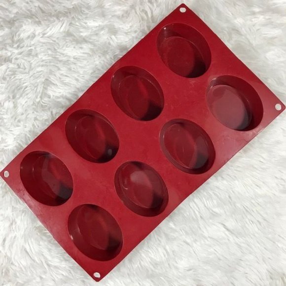 Set of 3 Silicone Sunflower Square Oval Cupcake Soap Muffin Molds - Picture 7 of 9